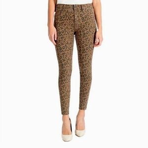 Kut from the kloth donna skinny ankle leopard print jeans